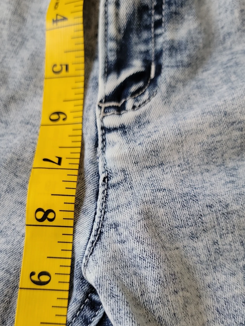 Justice Girls Light Wash Blue Denim Jeans Embroidered Logo Distressed Size 12